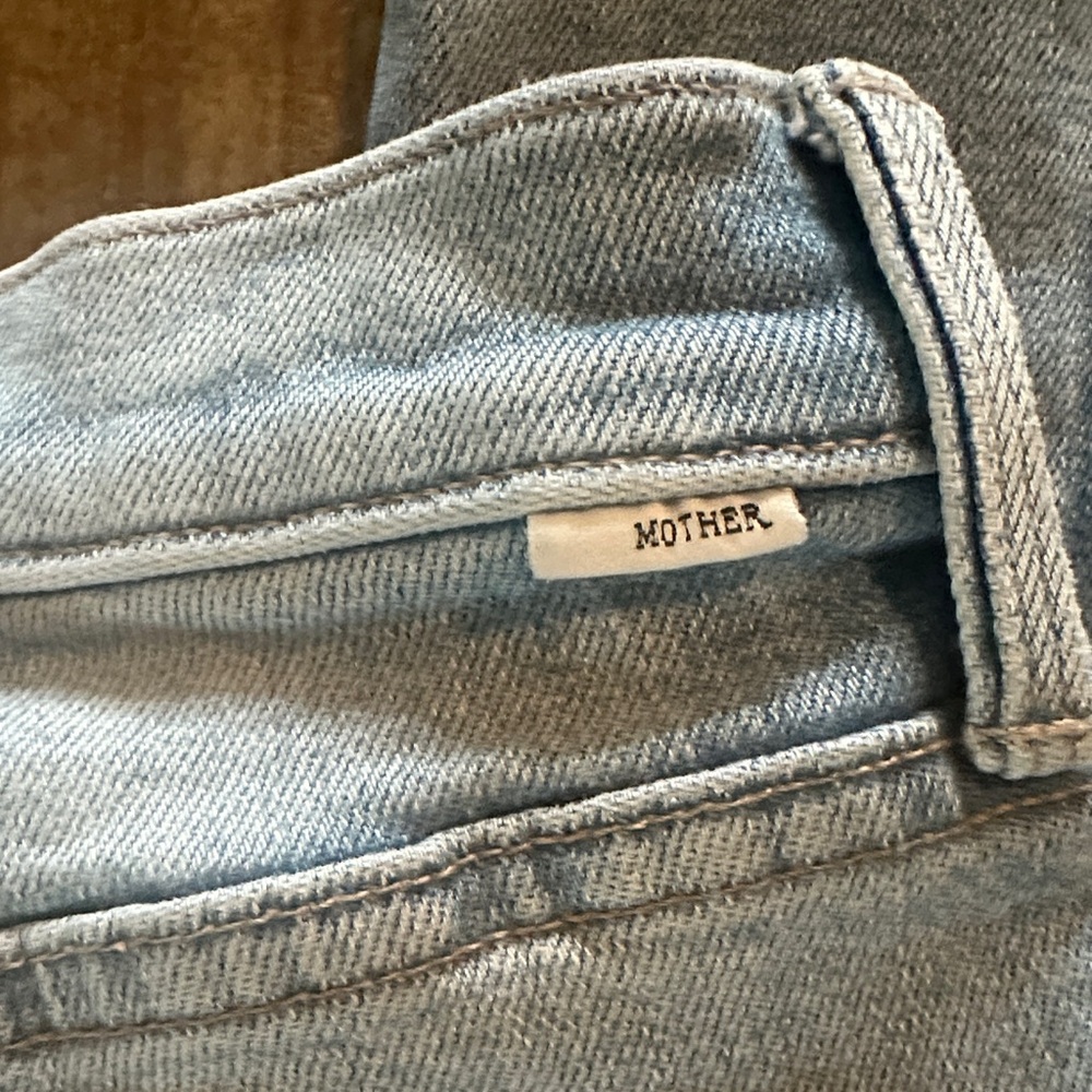MOTHER Light Blue Ankle & Cropped Jeans EUC - Picture 8 of 11